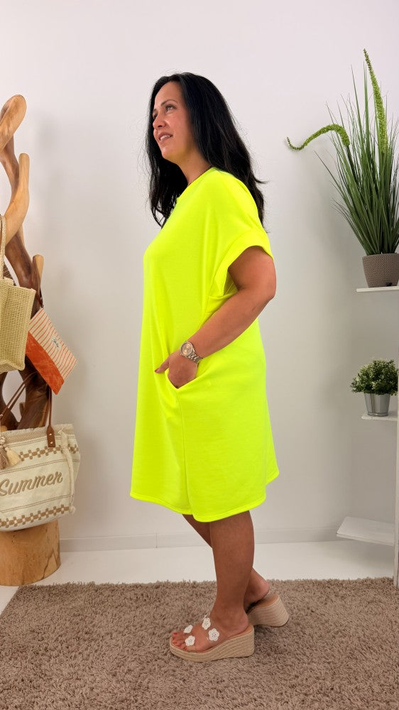 Kleid in Neon Gelb (40-46)