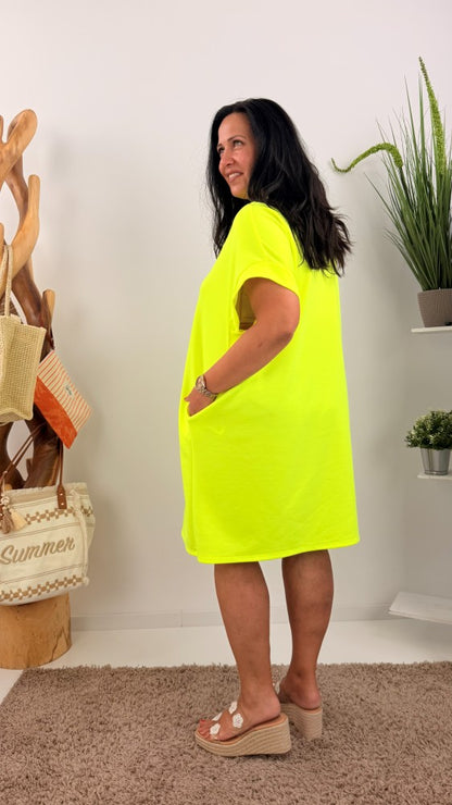 Kleid in Neon Gelb (40-46)