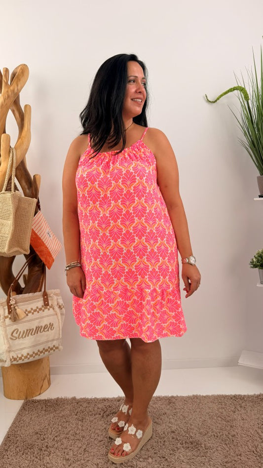 Kleid in Neonpink (38-42)