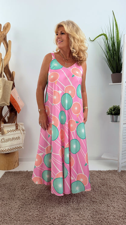 Elegantes Kleid in Candy-Rosa (38-46)