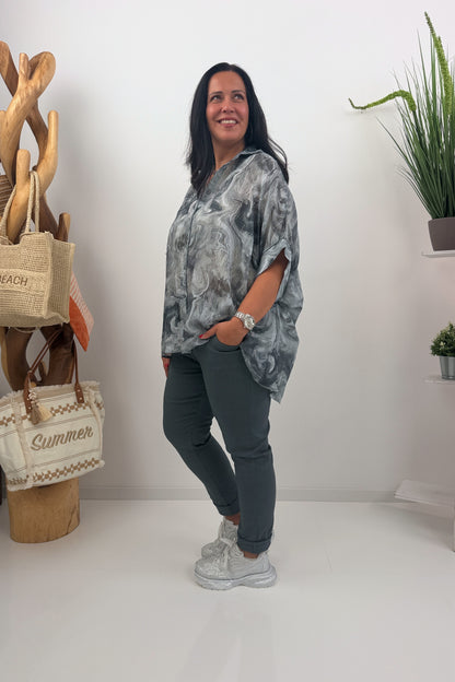 Stylische Joggpant in modernem Grey (42-46)