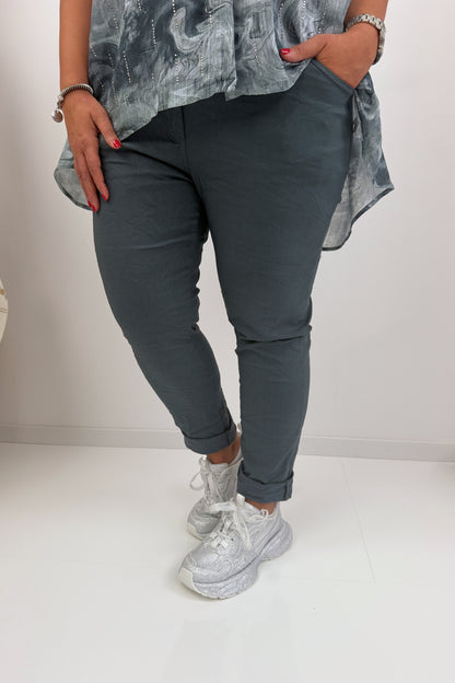 Stylische Joggpant in modernem Grey (42-46)