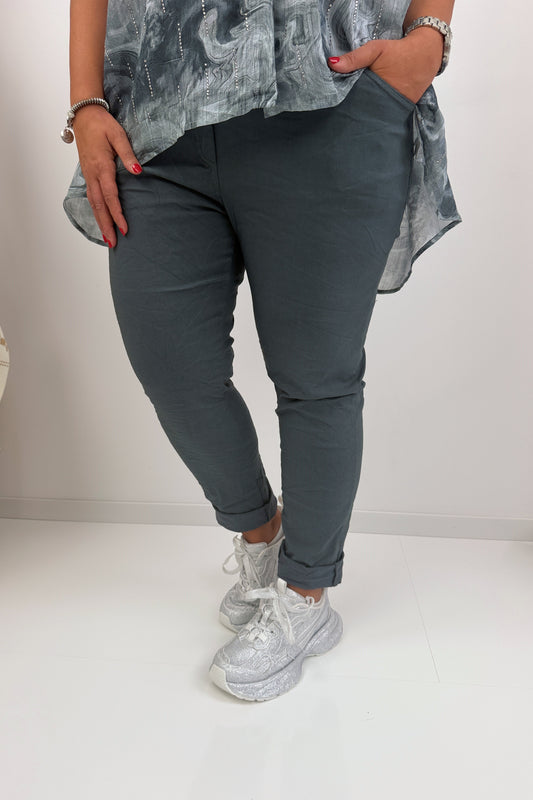 Stylische Joggpant in modernem Grey (42-46)