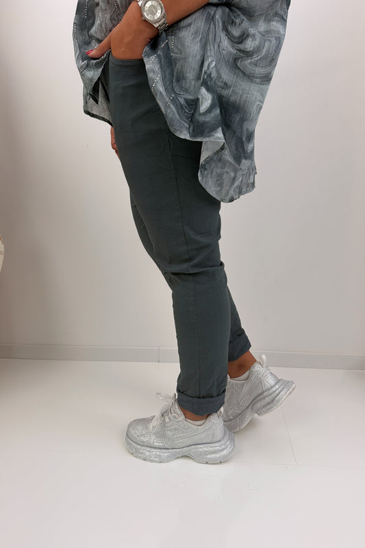 Stylische Joggpant in modernem Grey (42-46)