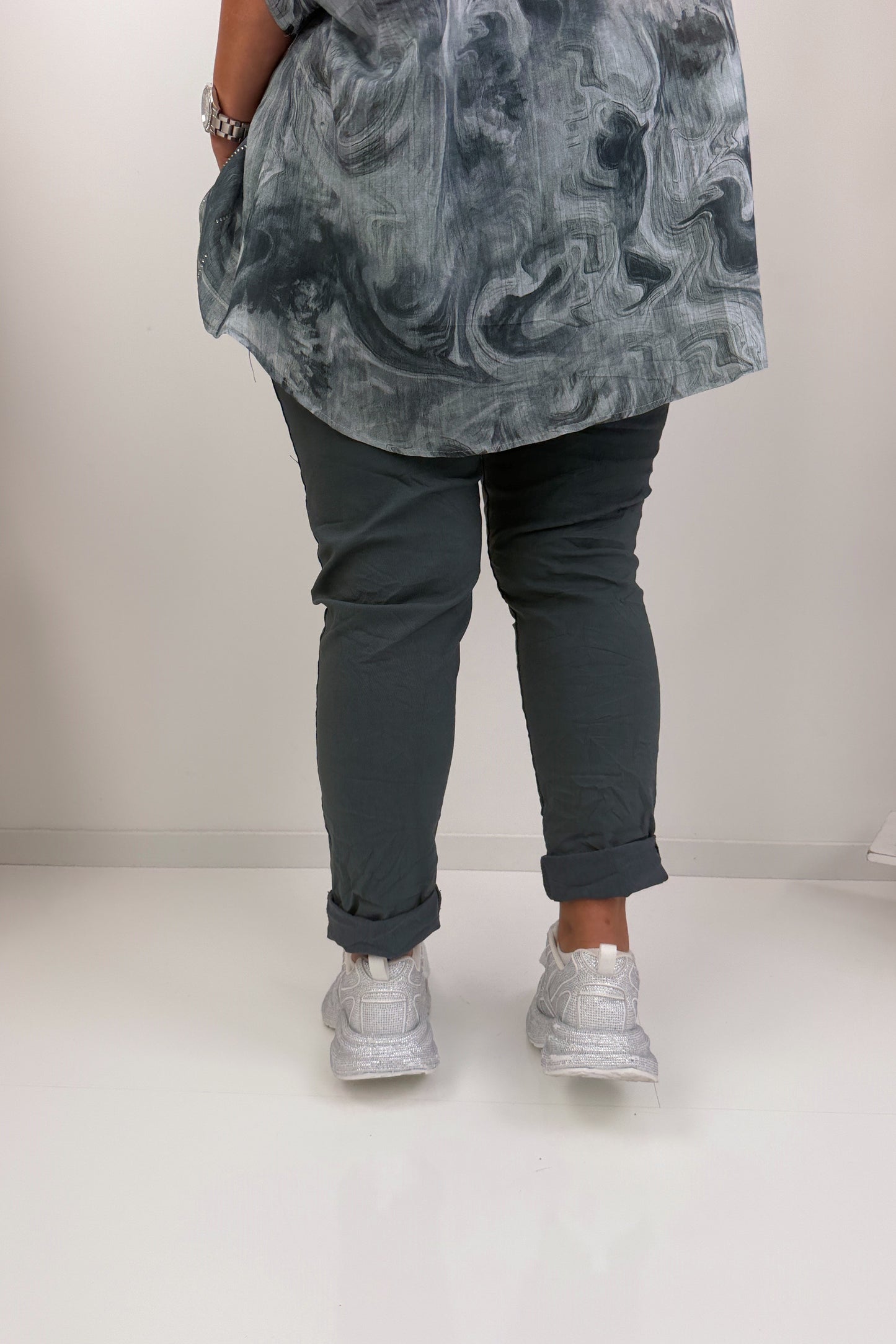 Stylische Joggpant in modernem Grey (42-46)