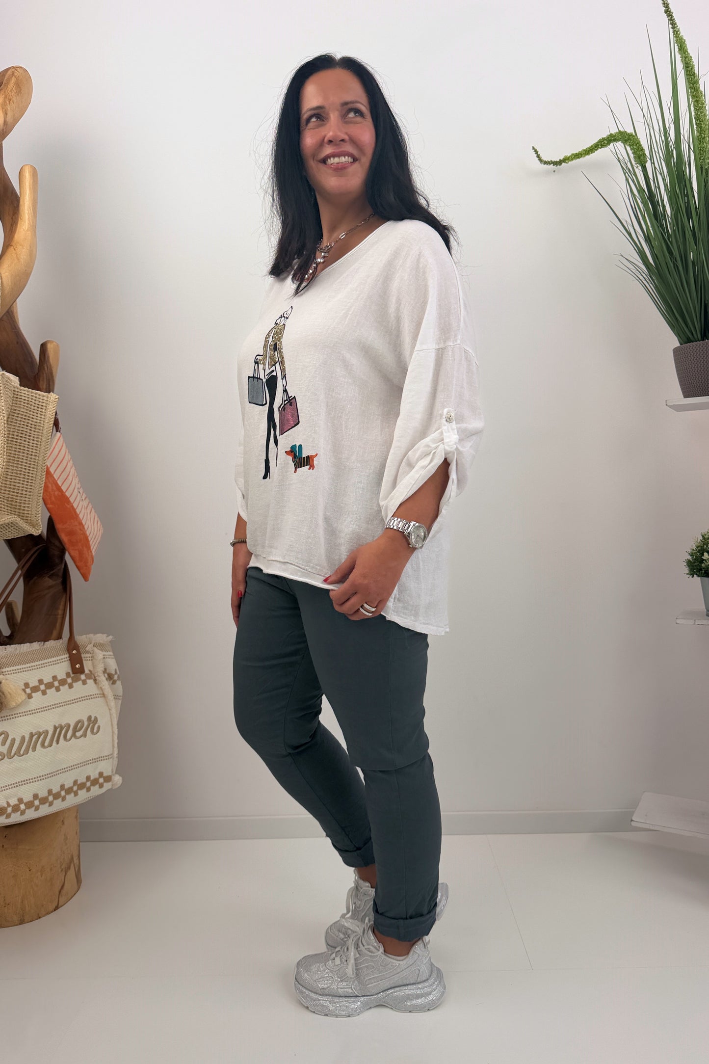 Stylische Joggpant in modernem Grey (42-46)