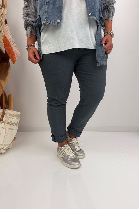 Stylische Joggpant in modernem Grey (42-46)