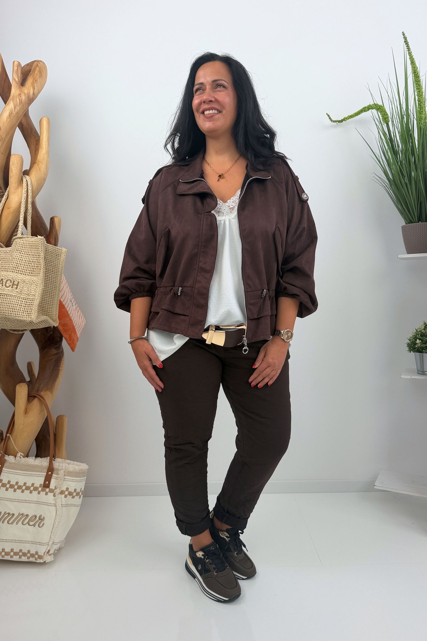 Komfortable Joggpant in Chocolate (42-46+)