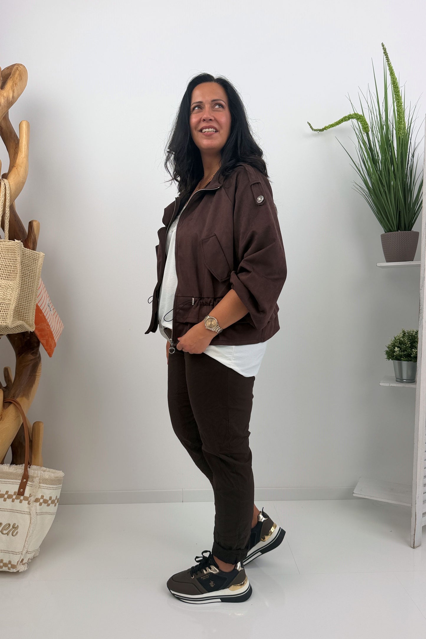 Komfortable Joggpant in Chocolate (42-46+)