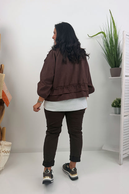 Komfortable Joggpant in Chocolate (42-46+)