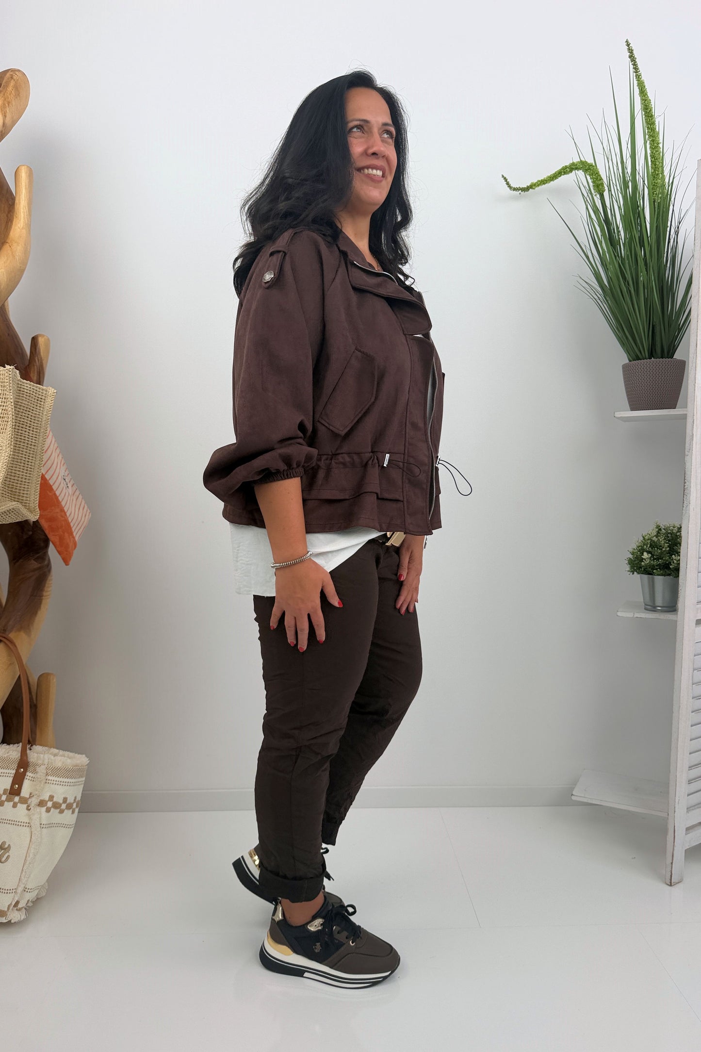 Komfortable Joggpant in Chocolate (42-46+)