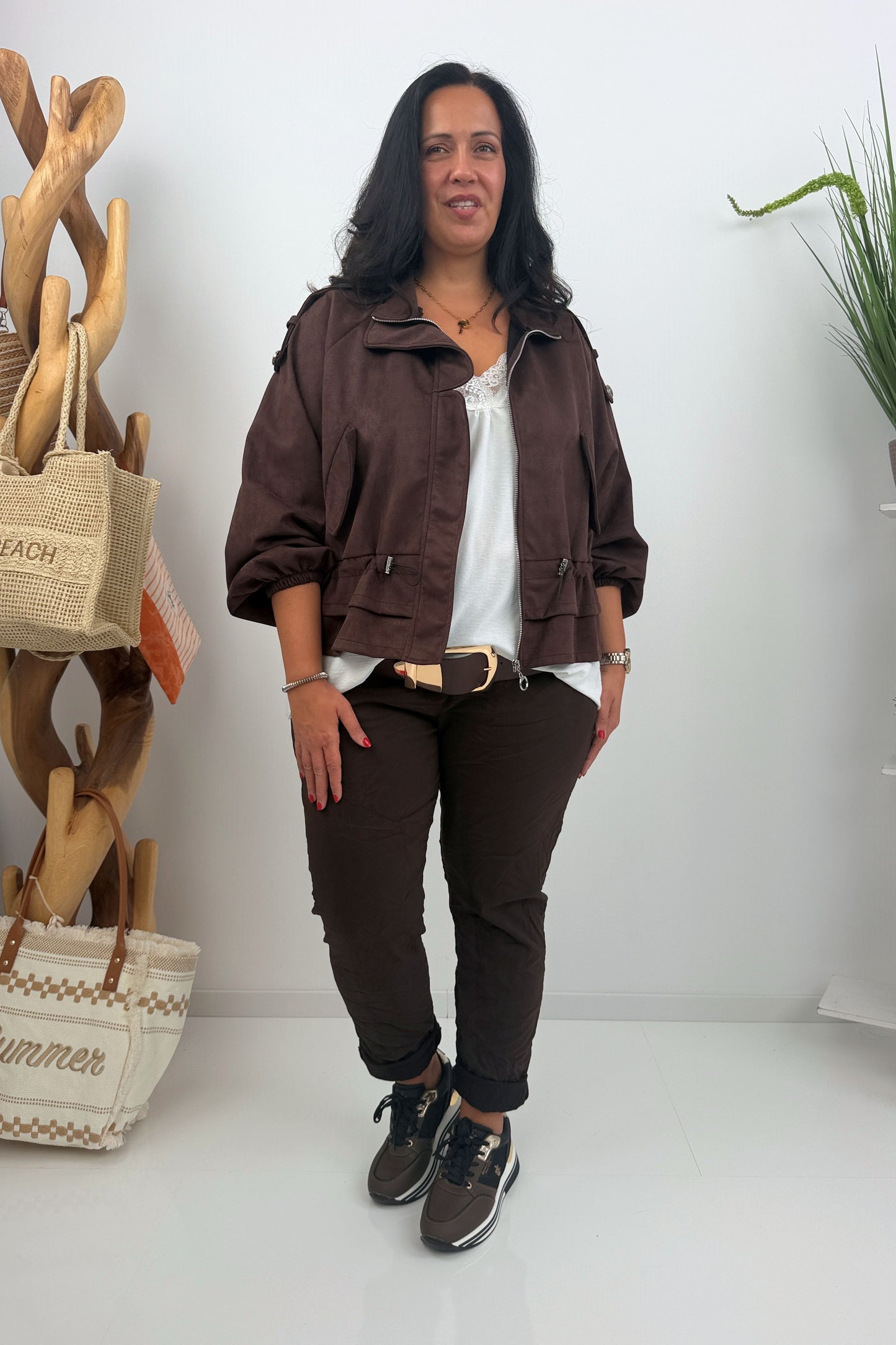 Komfortable Joggpant in Chocolate (42-46+)