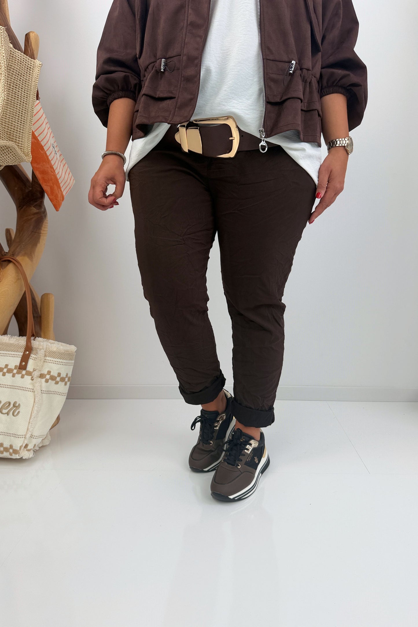 Komfortable Joggpant in Chocolate (42-46+)