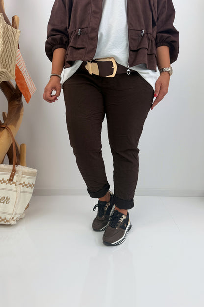 Komfortable Joggpant in Chocolate (42-46+)