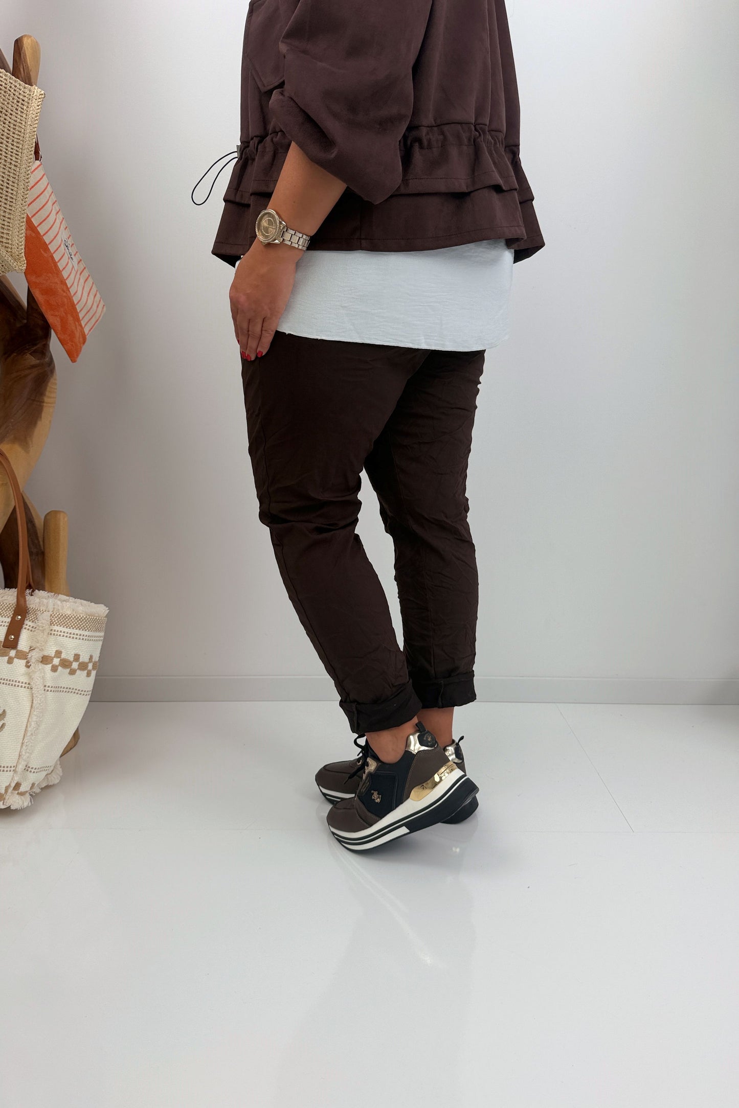 Komfortable Joggpant in Chocolate (42-46+)