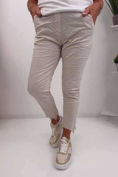 Stylische Joggpant in Beige (38-42)