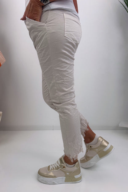 Stylische Joggpant in Beige (38-42)
