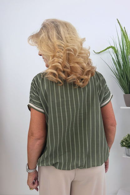 Modernes Shirt in Khaki (38-42)
