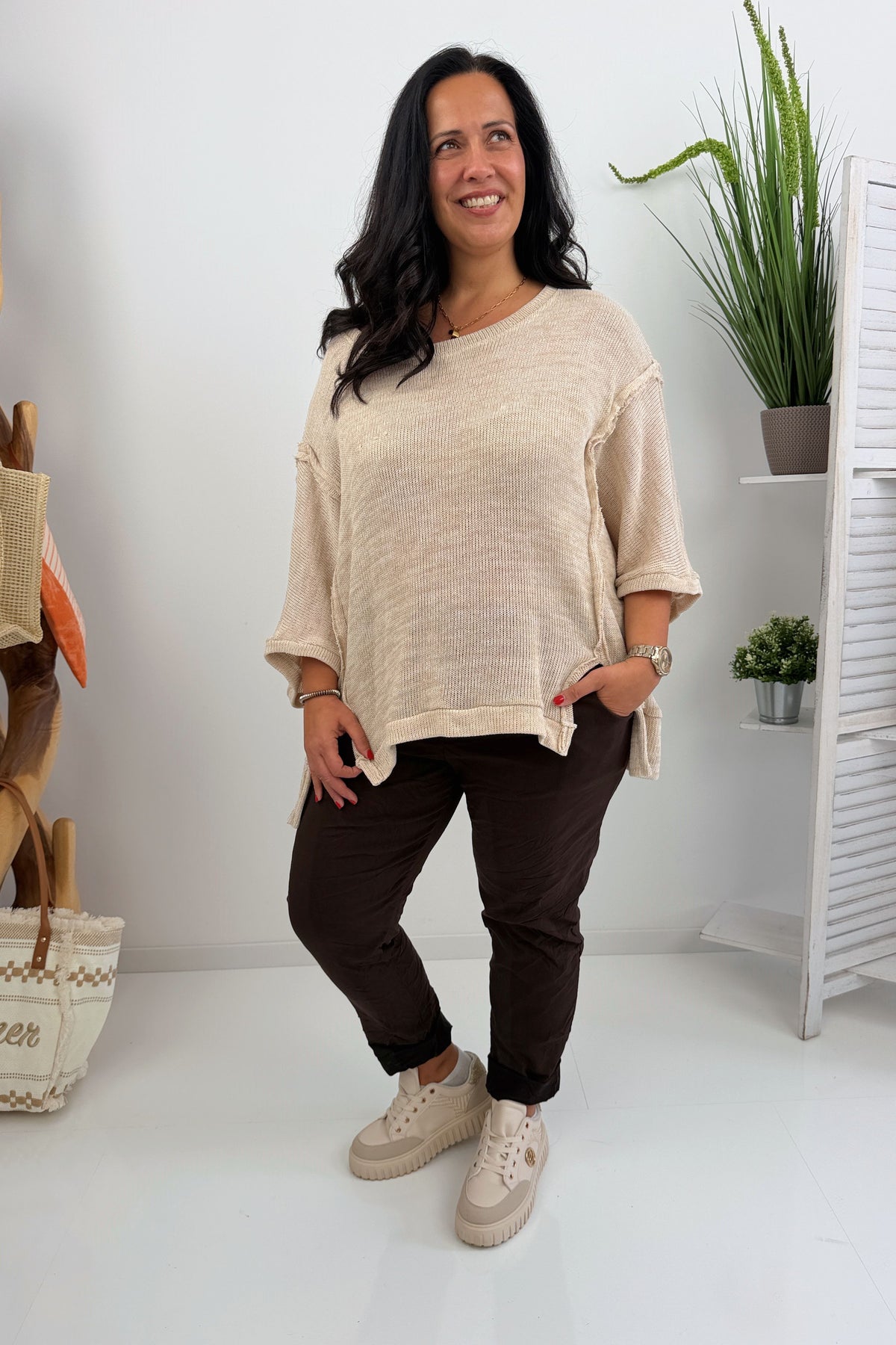 Komfortable Joggpant in Chocolate (42-46+)