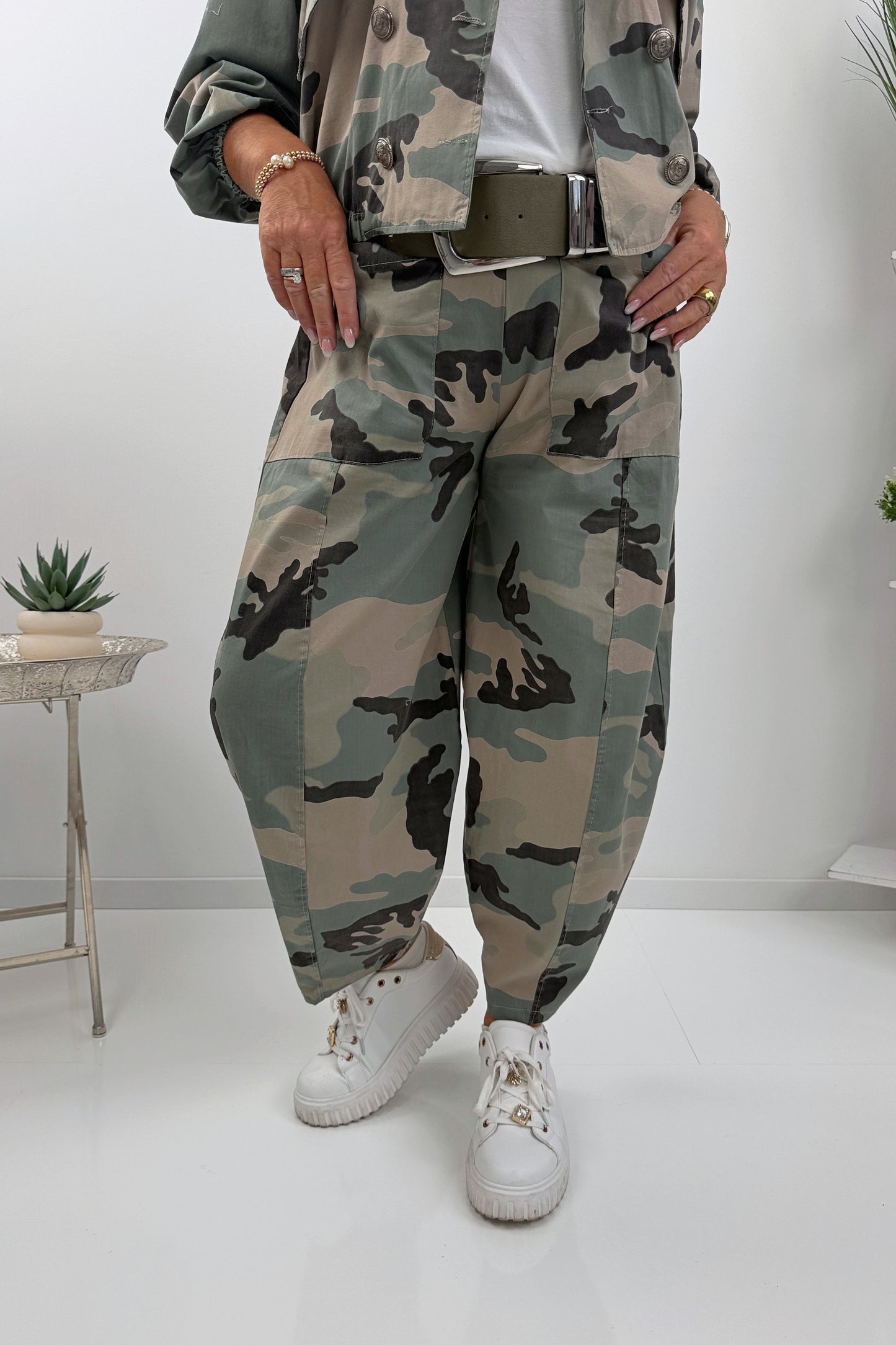 Modische Jacke im angesagten Khaki-Camouflage-Design (38-44)
