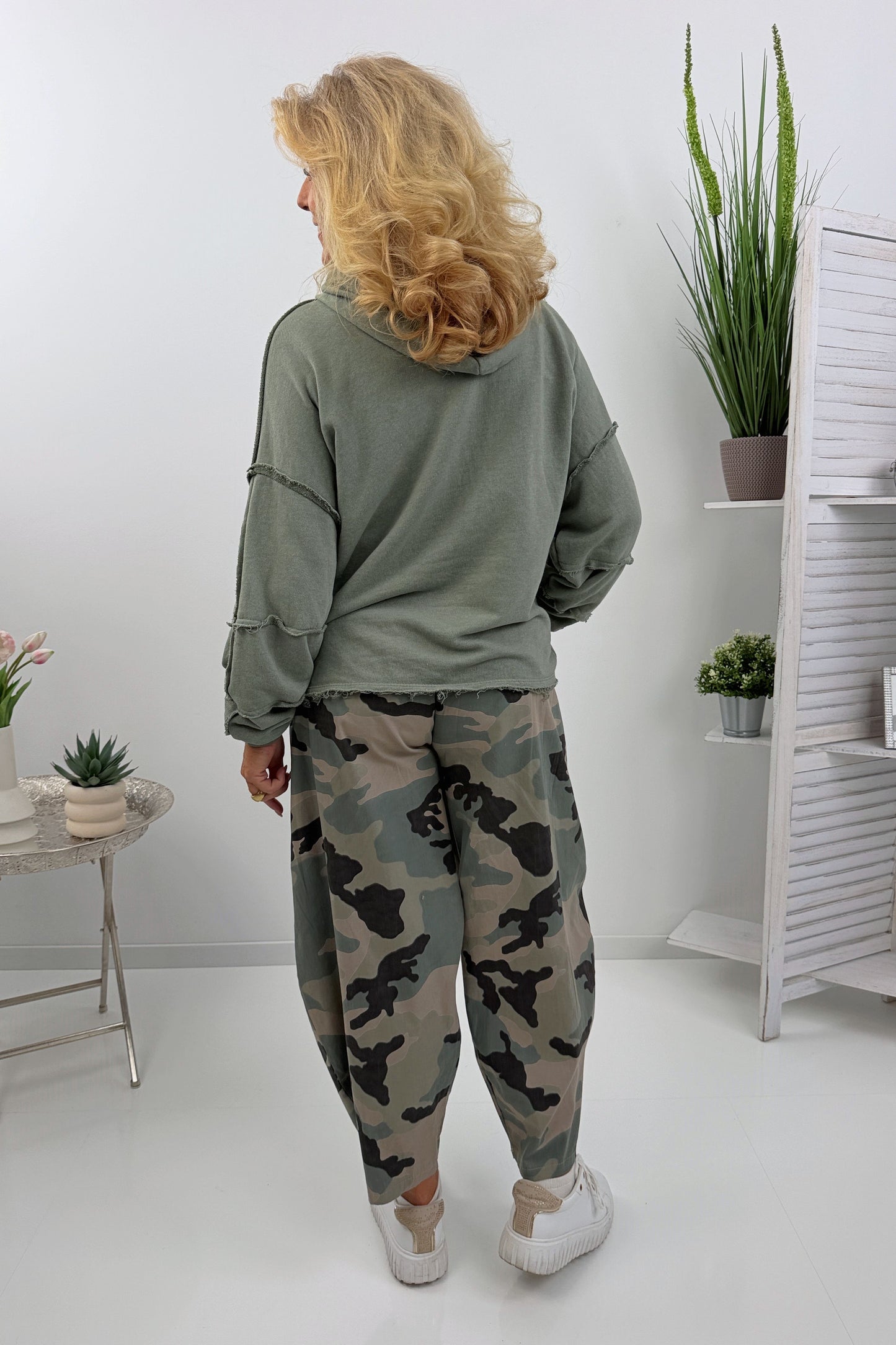 Sportliches Sweatshirt in zeitlosem Khaki (38-44)