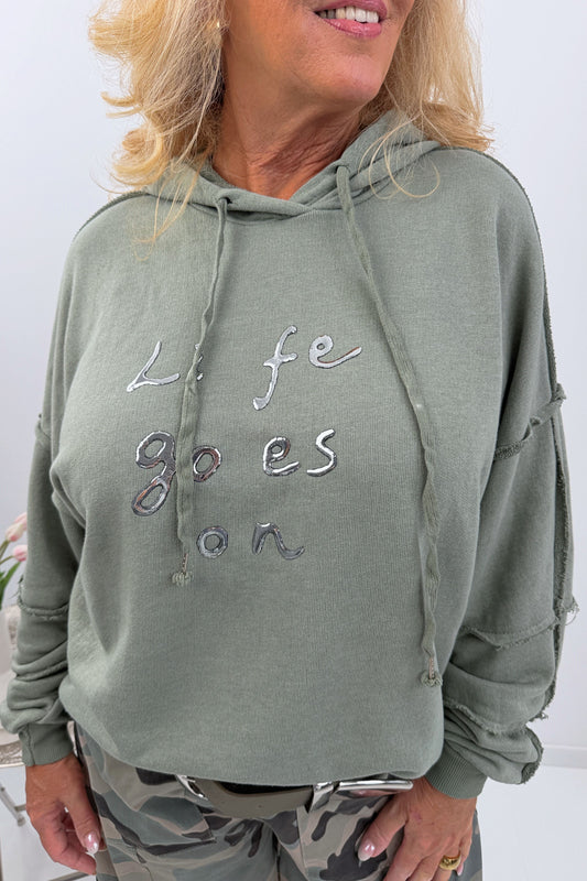 Sportliches Sweatshirt in zeitlosem Khaki (38-44)
