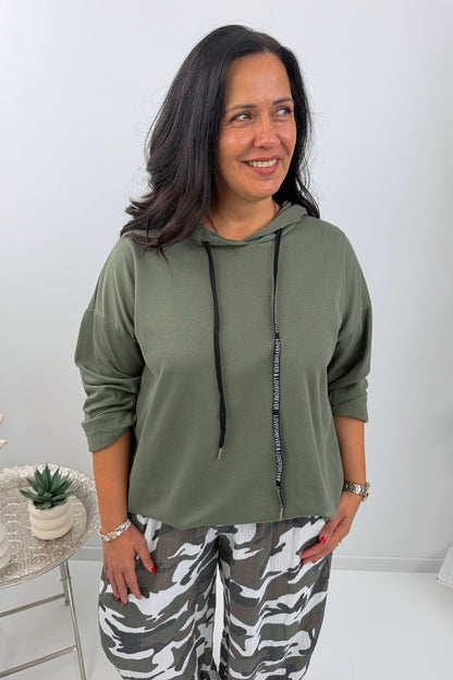 Stilvolles Sweatshirt in Military Green (42-46)