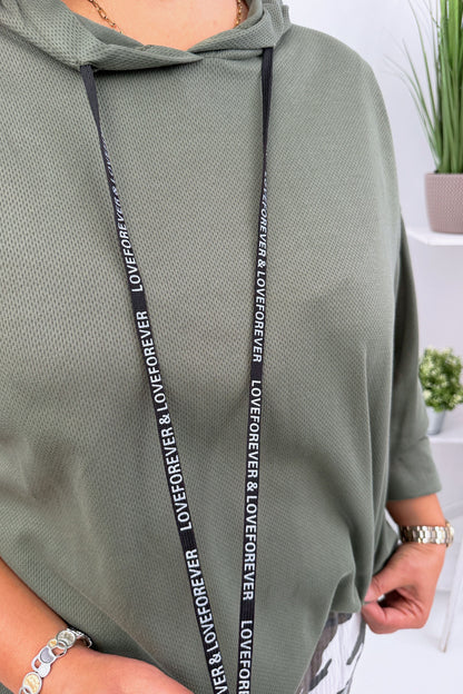 Stilvolles Sweatshirt in Military Green (42-46)