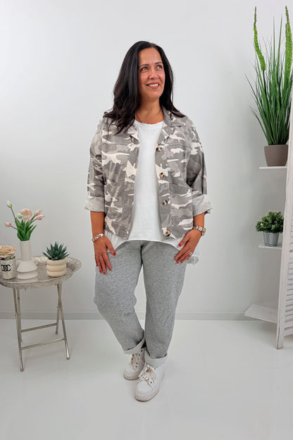 Bequeme Joggpant in Hellgrau (42-46)