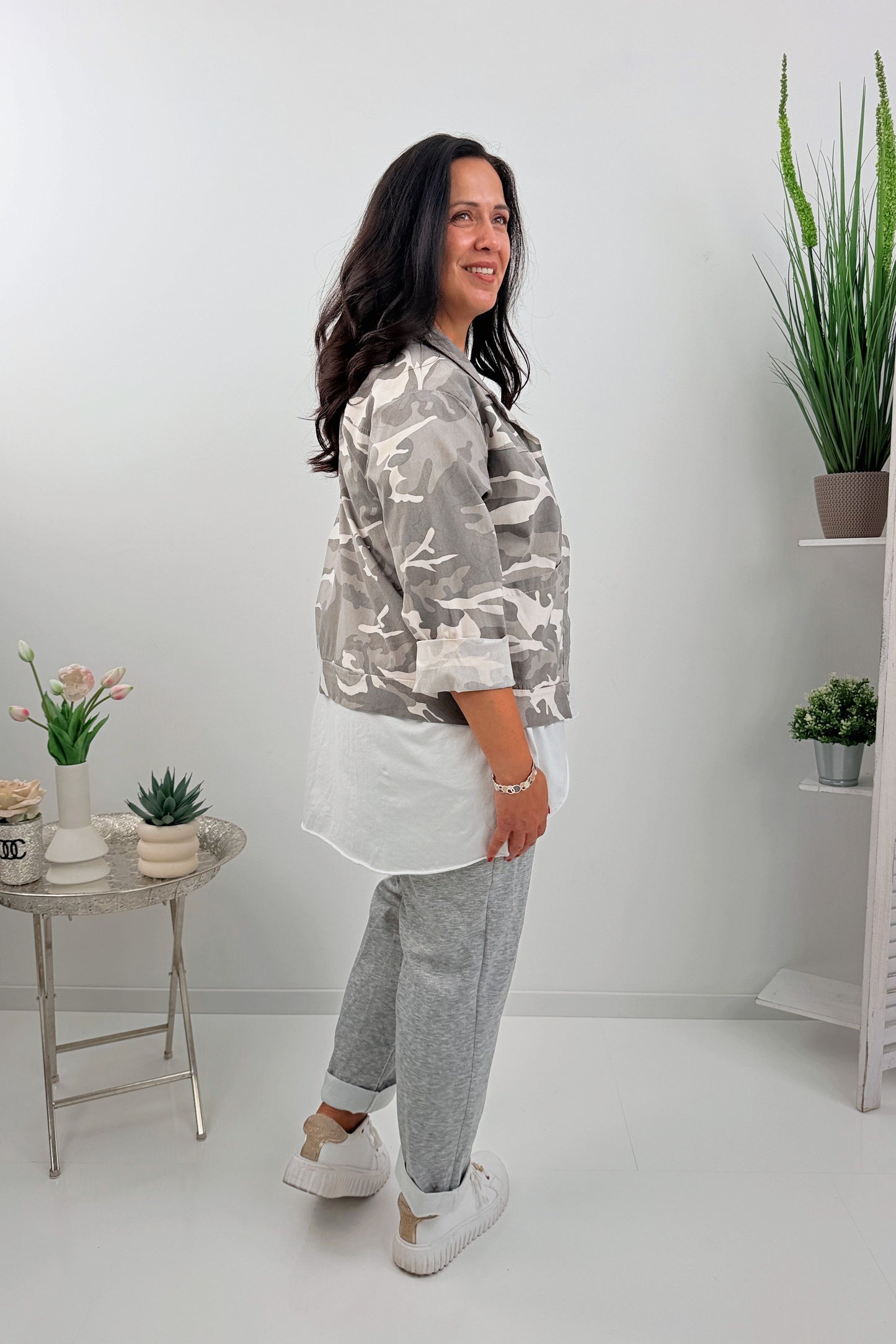 Bequeme Joggpant in Hellgrau (42-46)