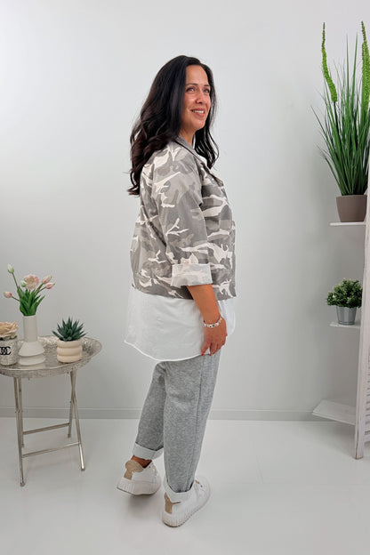 Bequeme Joggpant in Hellgrau (42-46)
