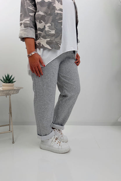Bequeme Joggpant in Hellgrau (42-46)