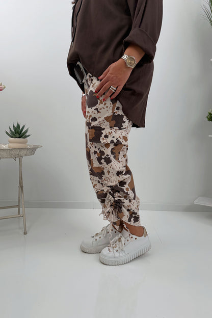 Elegante Hose in der stilvollen Farbe Chocolate-Cognac (42-46)