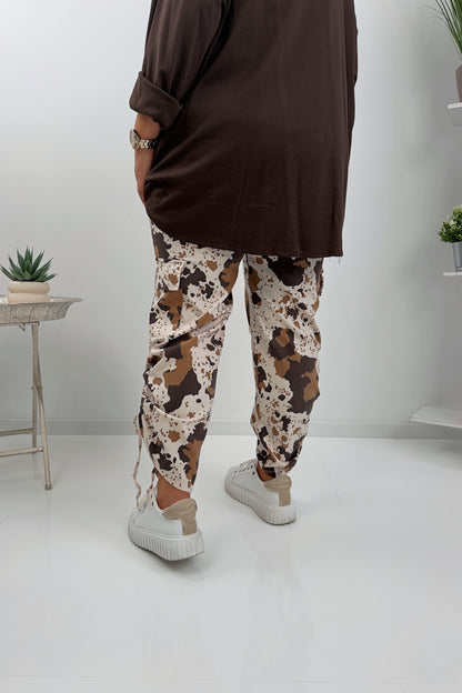 Elegante Hose in der stilvollen Farbe Chocolate-Cognac (42-46)