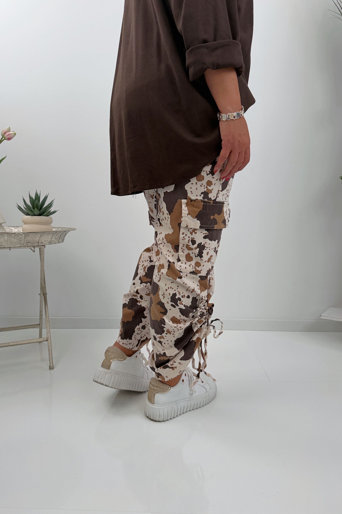 Elegante Hose in der stilvollen Farbe Chocolate-Cognac (42-46)