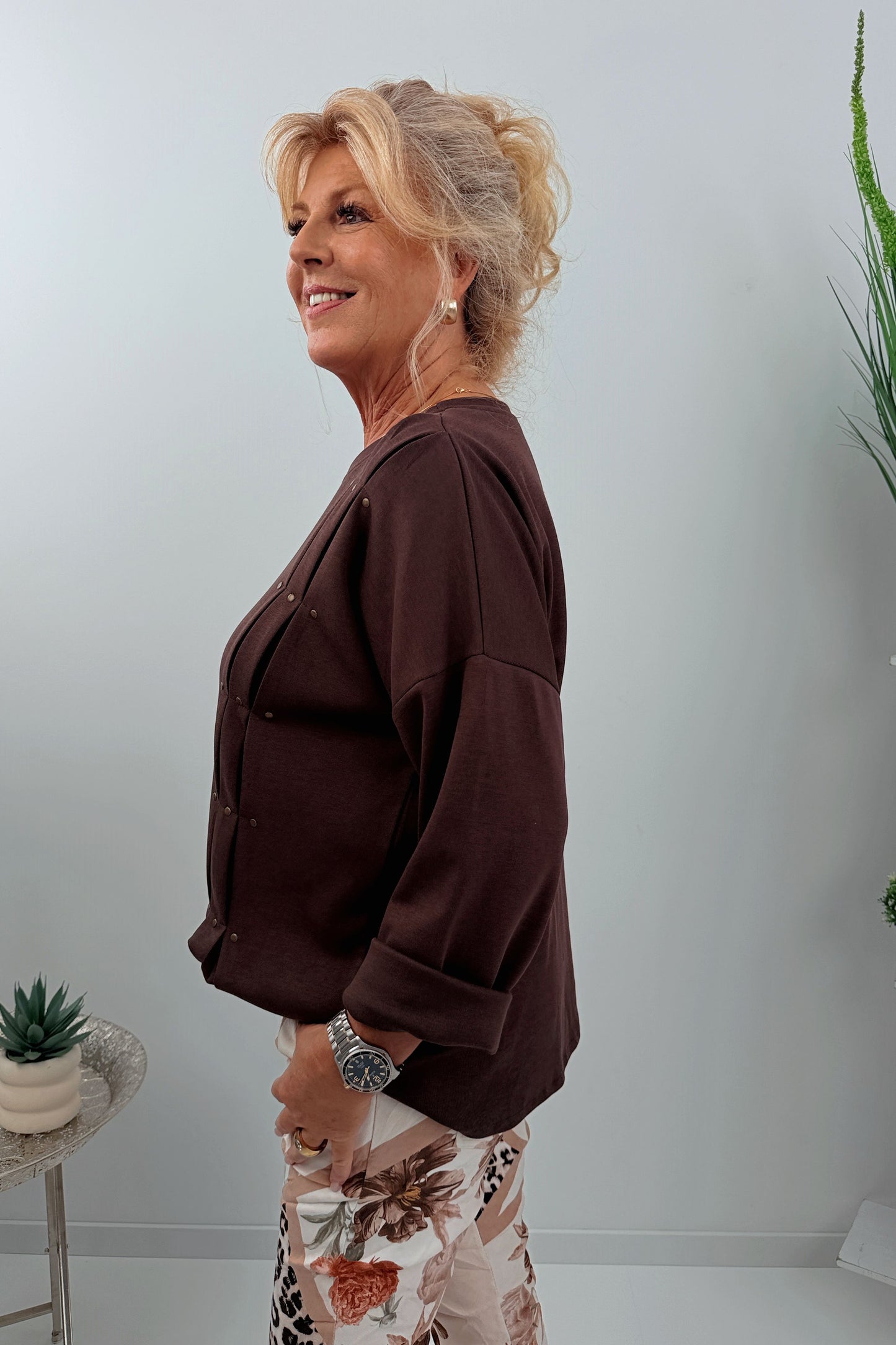 Lässiges Sweatshirt in Chocolate (38-44)