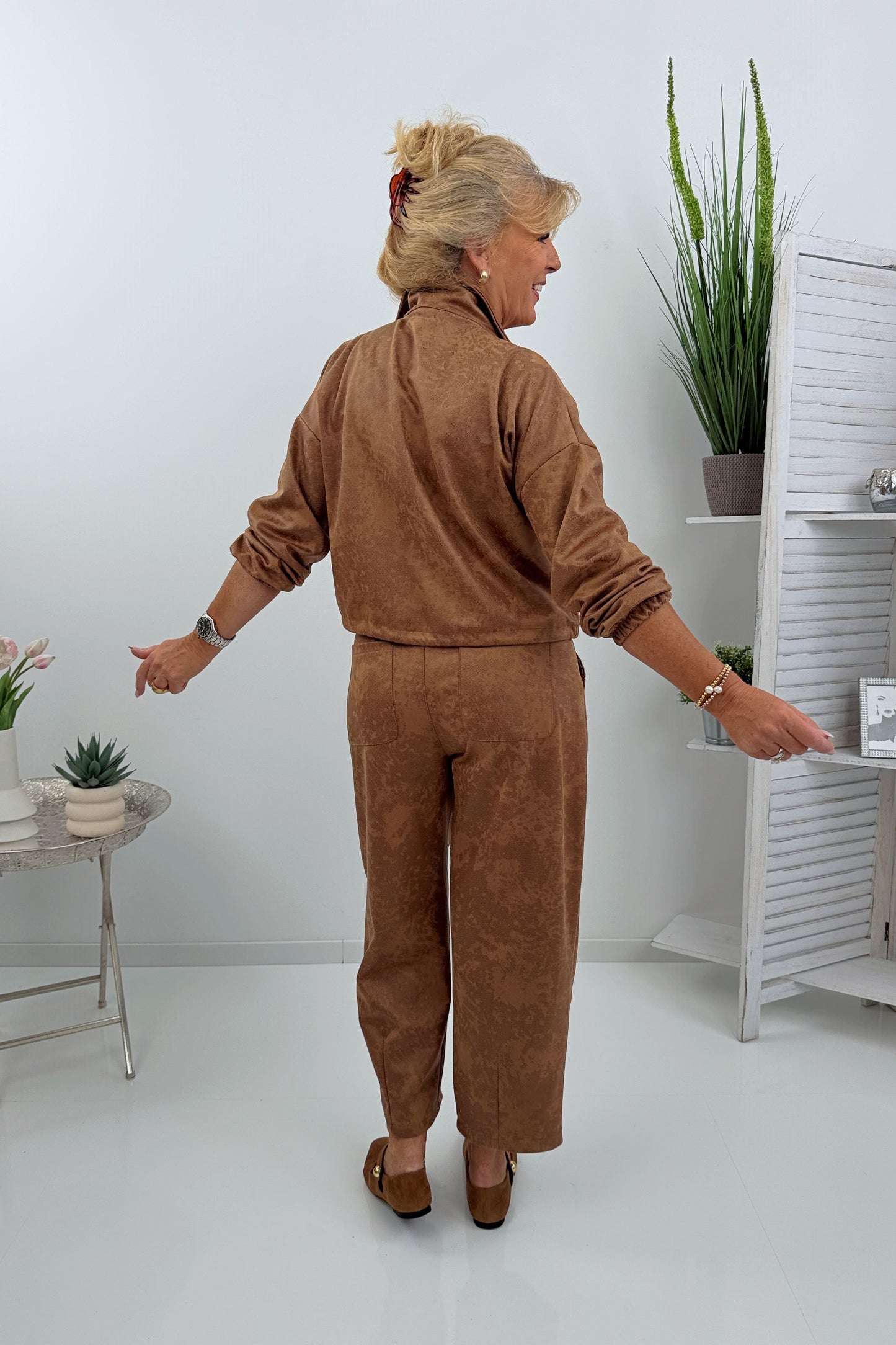 Stilvolle Jacke in der Farbe Cognac (38-44)
