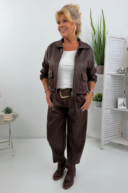 Stilvolle Jacke in der Farbe Chocolate  (38-44)