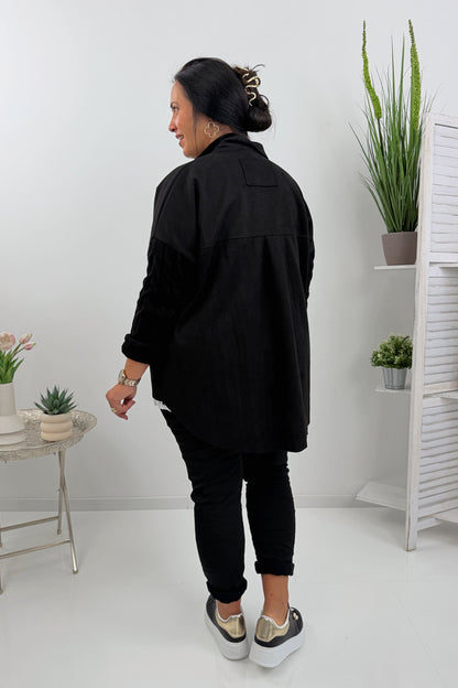 Elegantes Hemd in klassischem Schwarz (42-46)