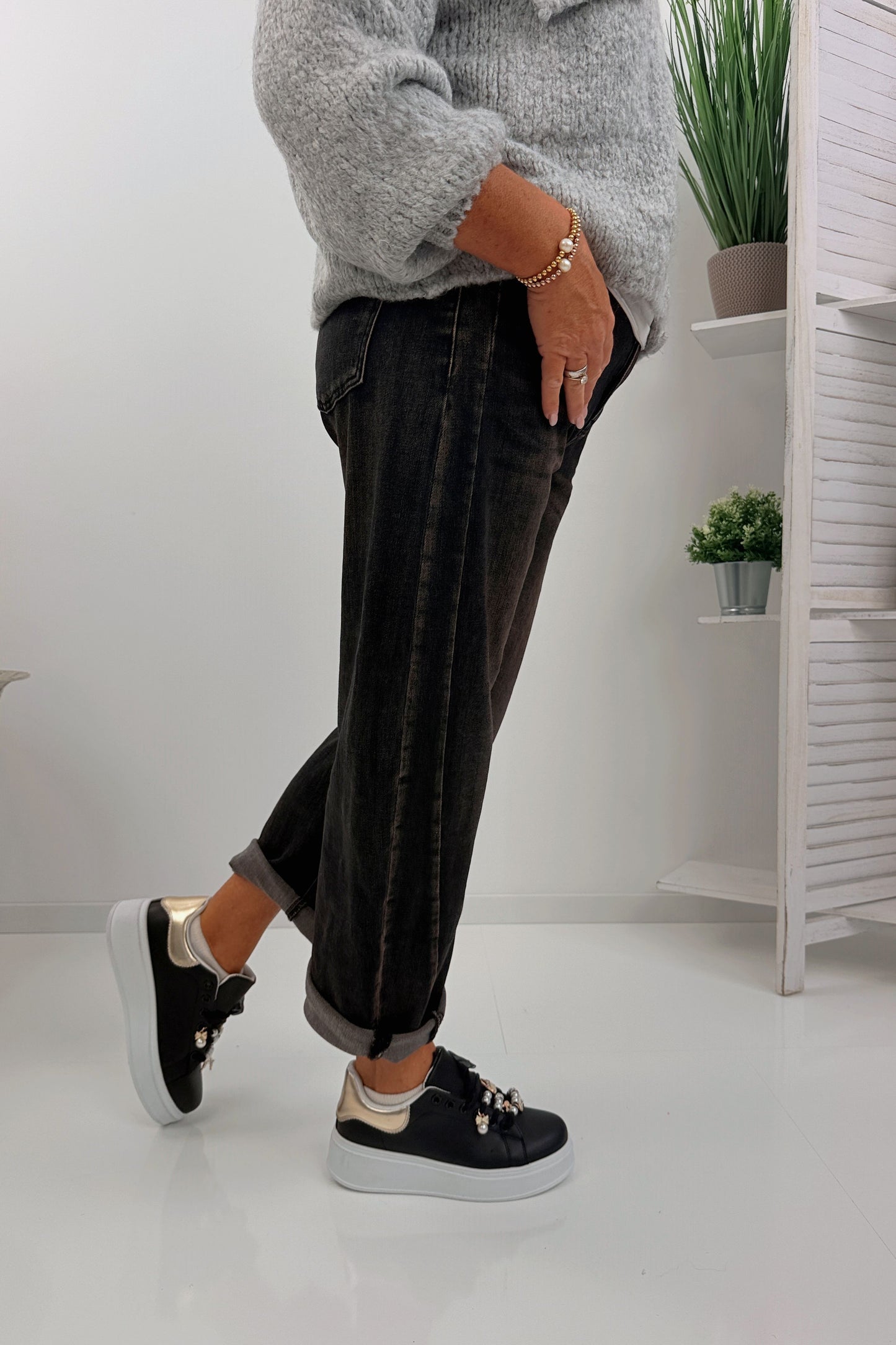 Modische Jeans in Black Sahara (M,L,XL)