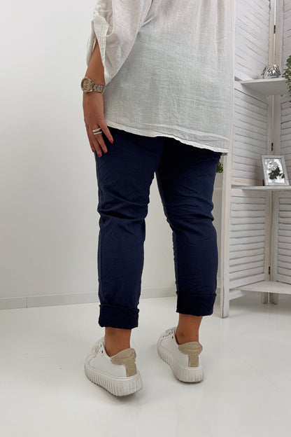 Klassische Joggpant in Marine (42-46/48)