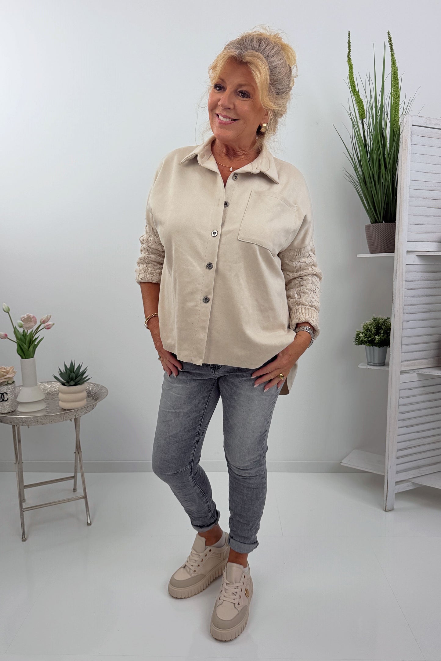 Modische Jeans in Grey Stone Wash (S,M,L,XL)
