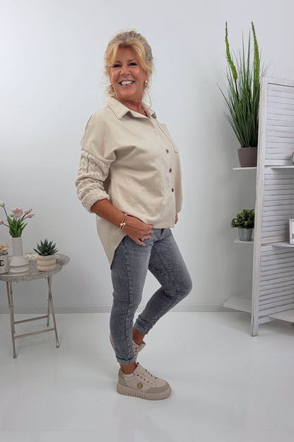 Elegantes Hemd in Ecru (42-46)
