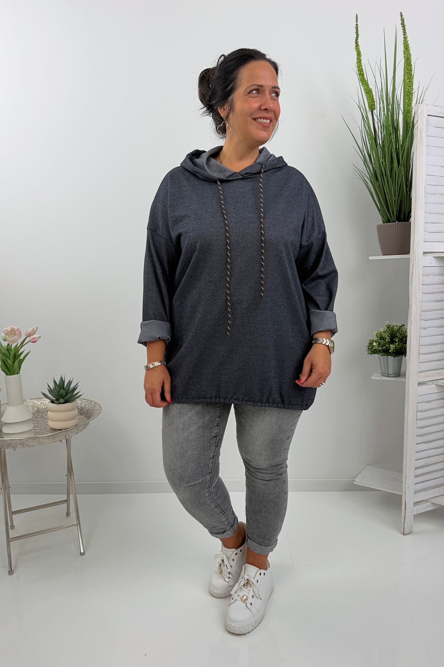 Modische Jeans in Grey Stone Wash (S,M,L,XL)