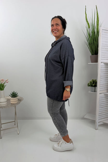 Lässiges Sweatshirt in  Marine (42-46)