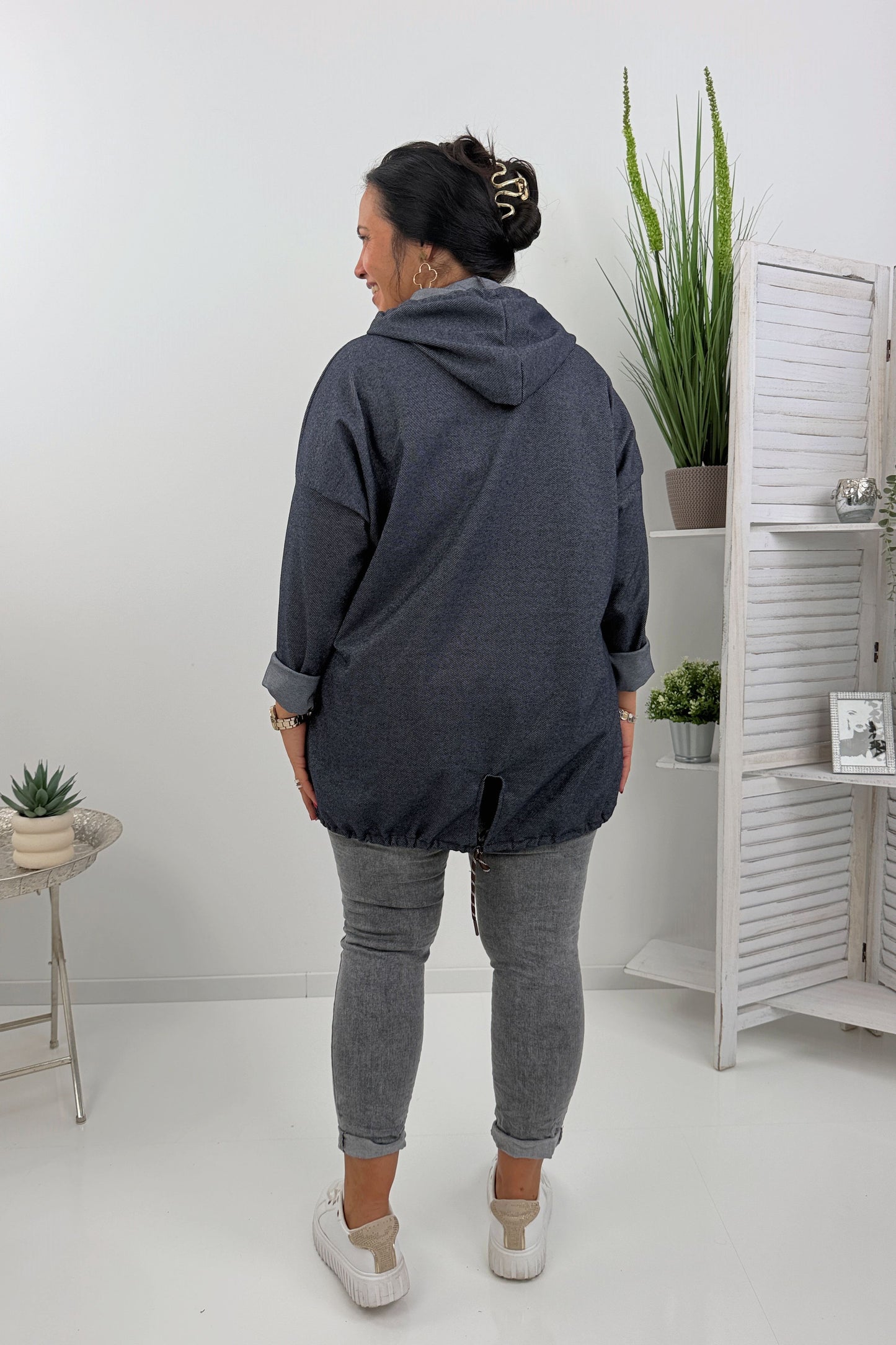 Lässiges Sweatshirt in  Marine (42-46)