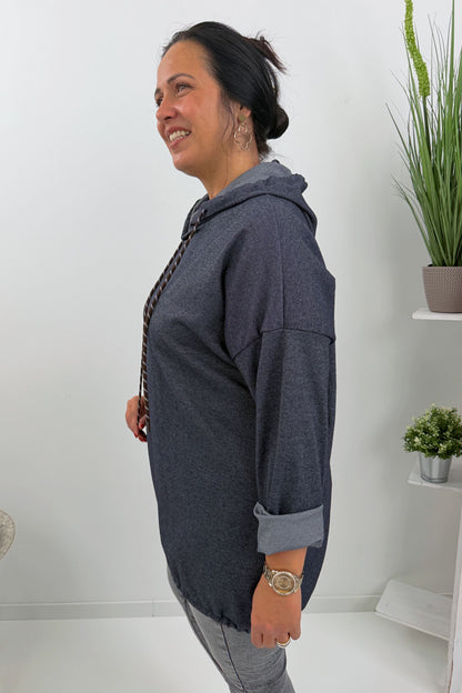 Lässiges Sweatshirt in  Marine (42-46)