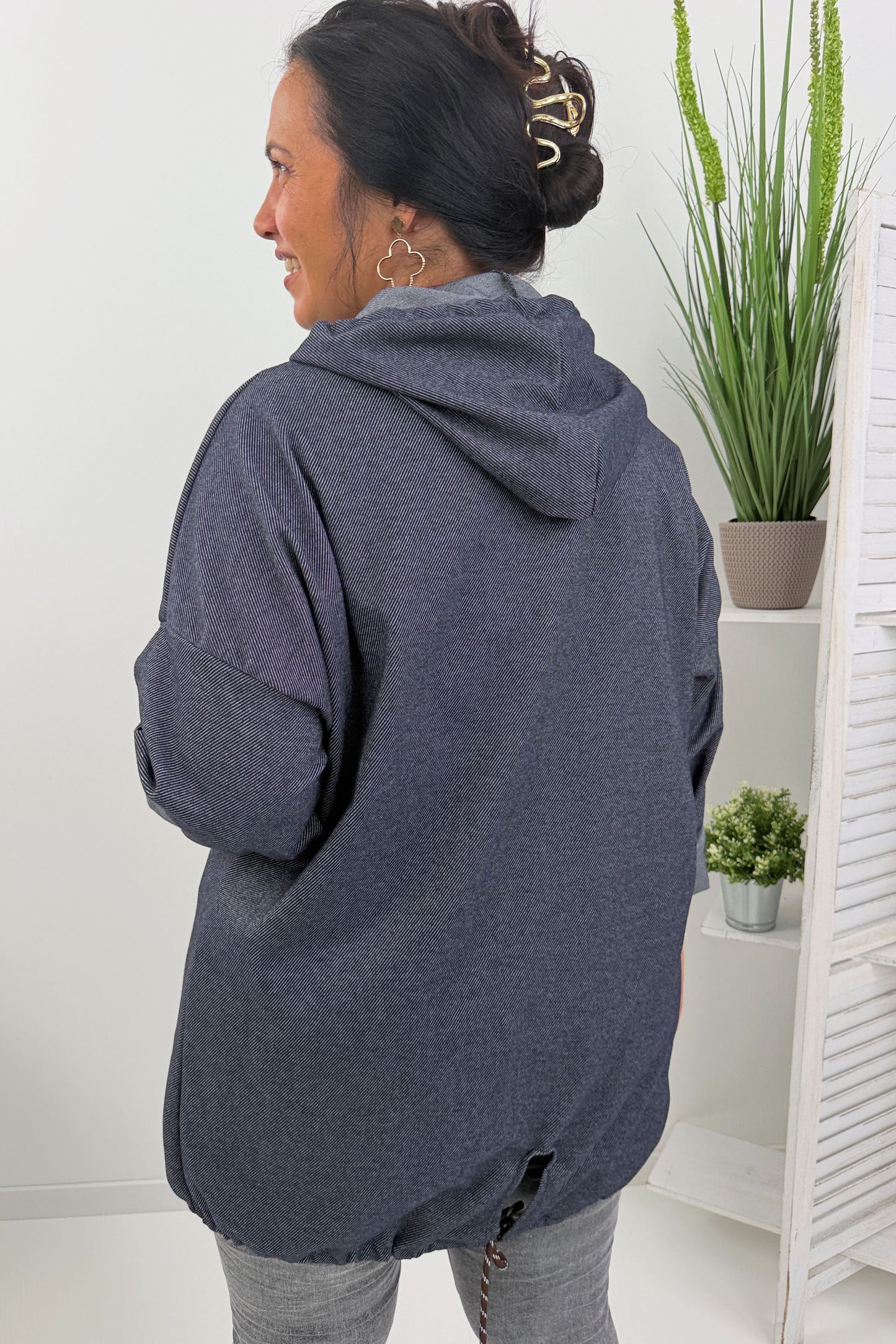 Lässiges Sweatshirt in  Marine (42-46)