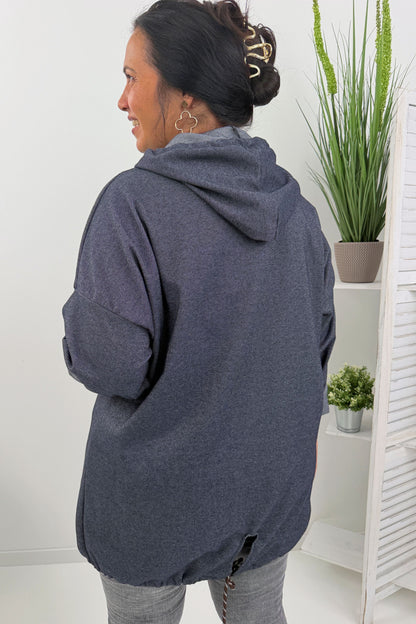 Lässiges Sweatshirt in  Marine (42-46)