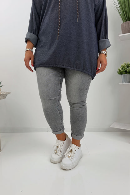 Lässiges Sweatshirt in  Marine (42-46)